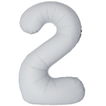 Шар фольгированный Цифра 2 101 см (Белый)