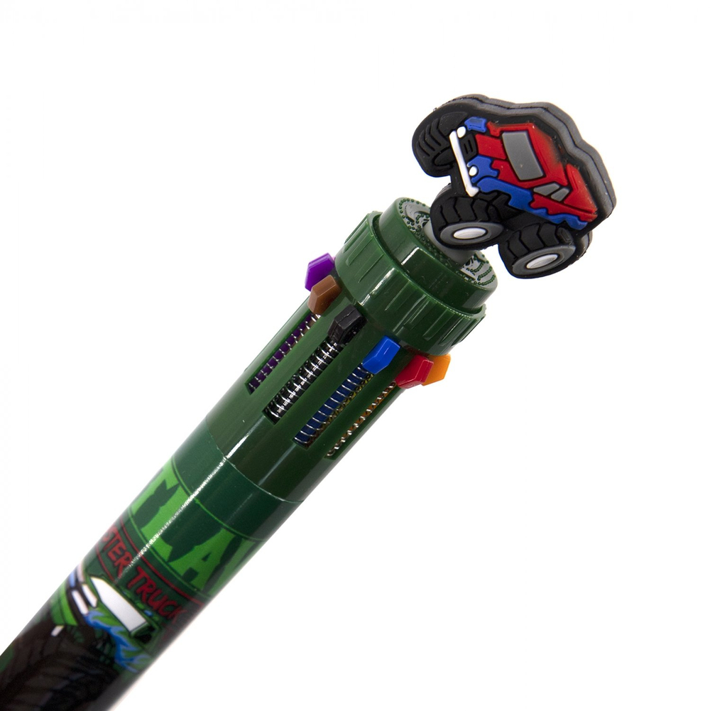 Ручка шариковая Alingar "Робо микс", автомат, 10 цветов, 0,5 мм, круглый, цветной, пластиковый корпус, картонная упаковка