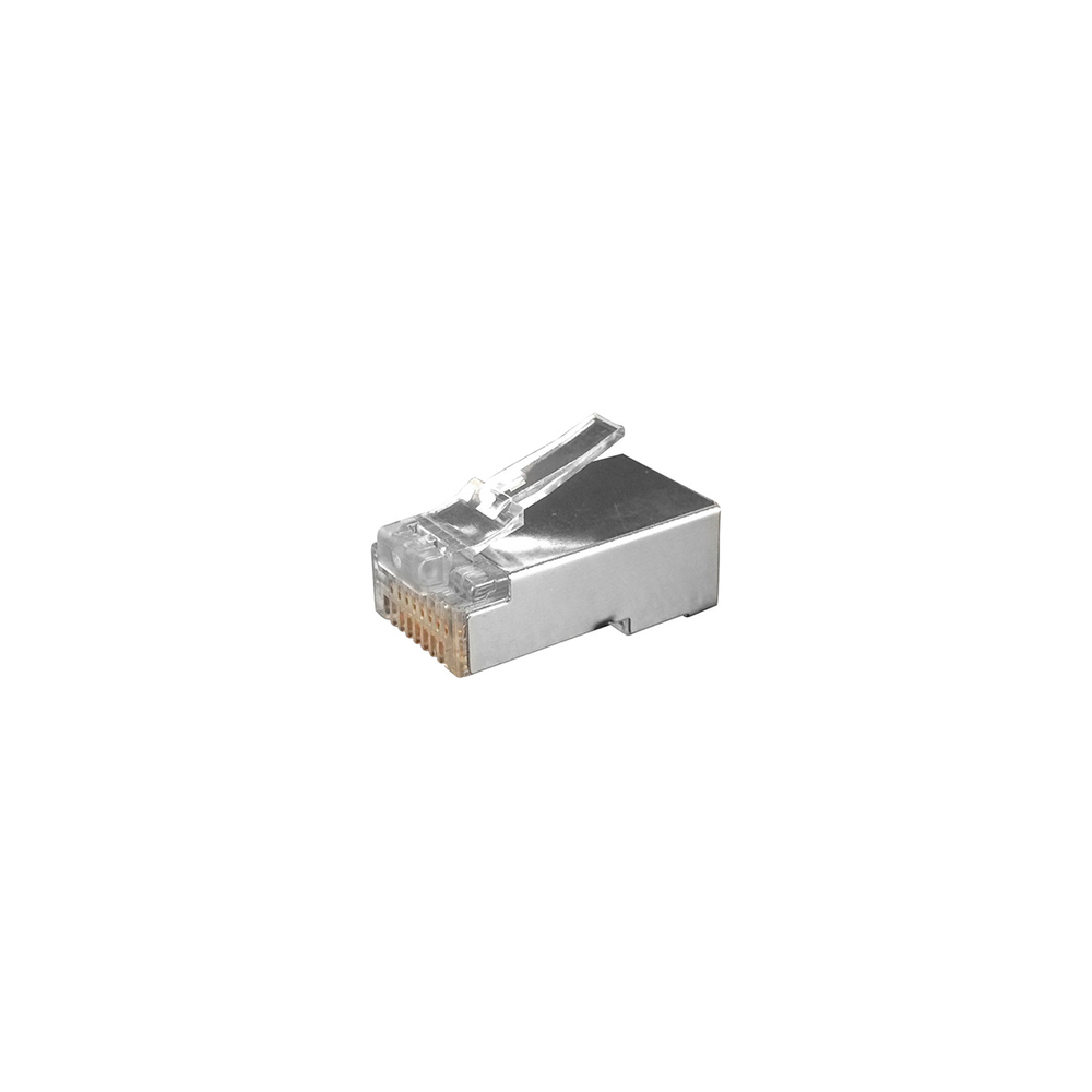 PLUG-8P8C-U-C6-SH-100 RJ-45 коннектор 8P-8C экранированный Hyperline