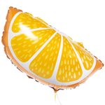 Шар Фольгированный Апельсин долька (Оранжевый)
