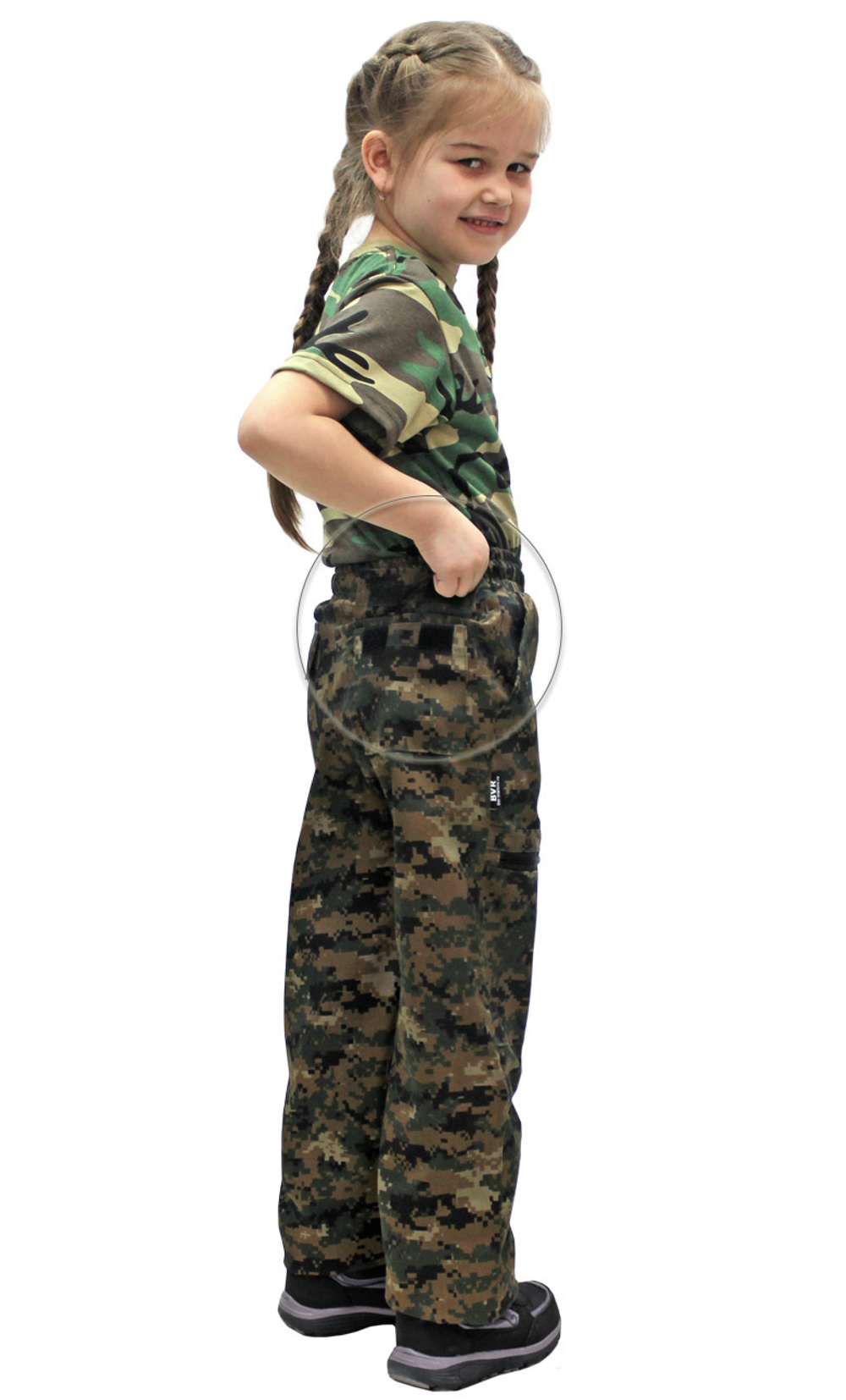 Брюки детские Юниор цв.Цифра Нато