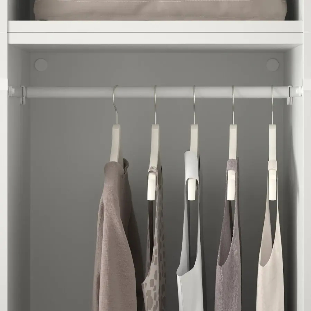 Платяной шкаф - PLATSA/KALBÅDEN/IKEA/ ПЛАТСА/КЛБАДЕН ИКЕА,180x57x241 см, белый