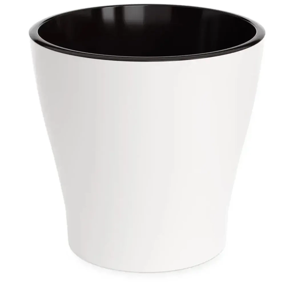 Горшок цветочный Лея 17л двойной (с автополивом) (белый)