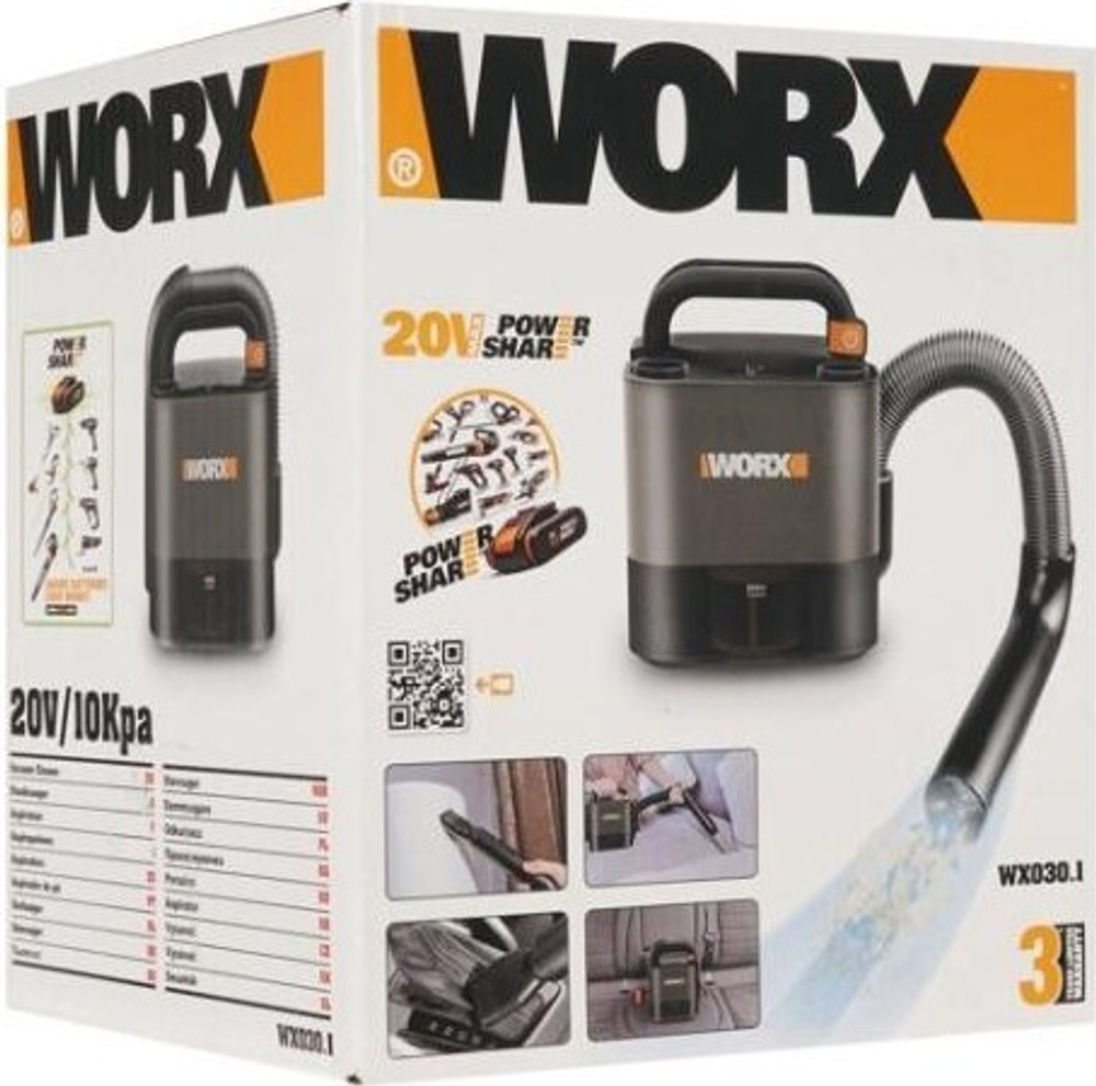 Пылесос аккумуляторный Worx WX030