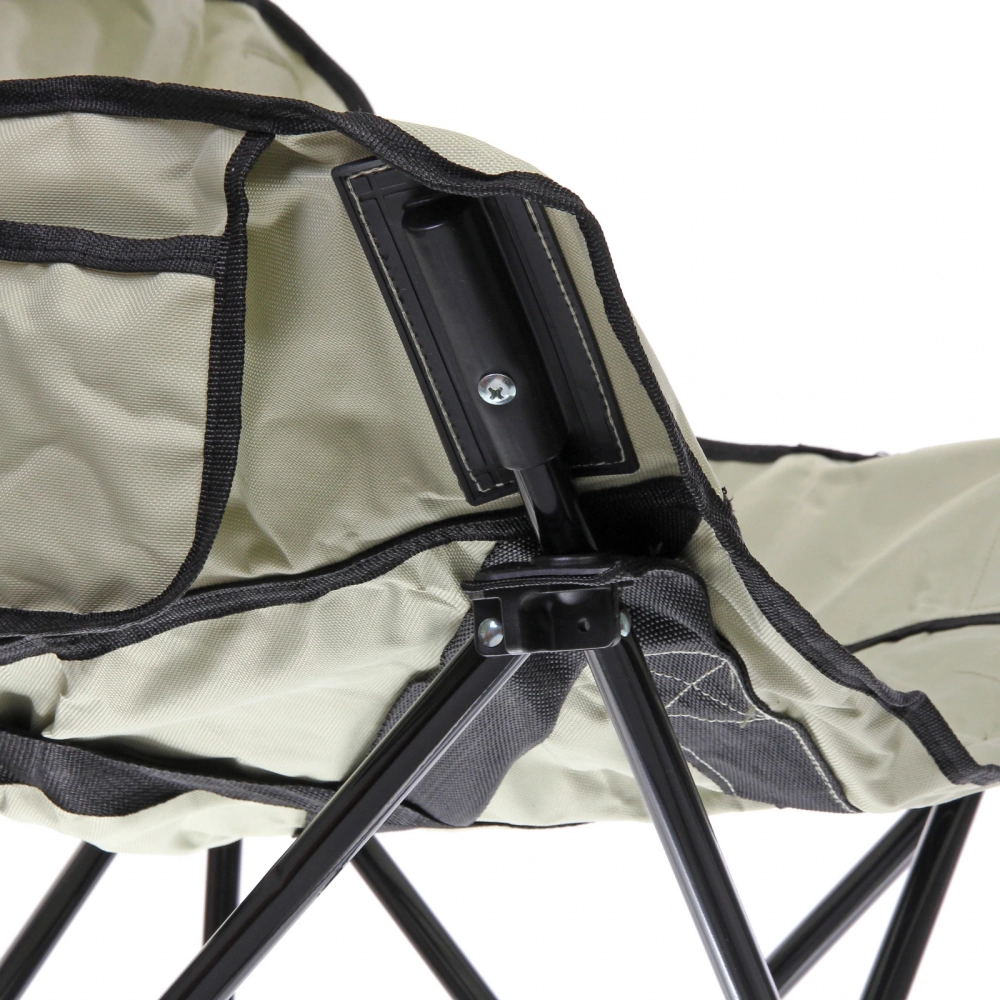 Кресло складное до 100 кг TJ-2000, 60*46*70 см, цвет: светло-серый