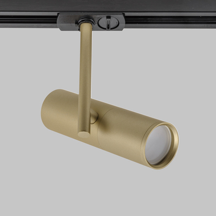 Трековые светильники однофазные KITO в золотом корпусе GU10, 220В, IP20, 50Вт