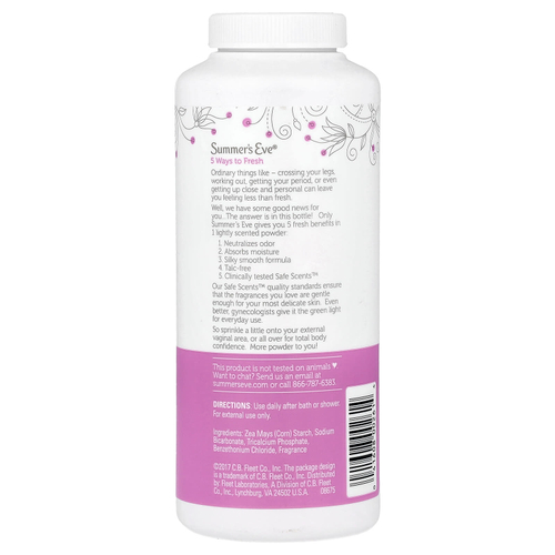 Summer's Eve, пудра для тела 5 in 1™ Island Splash®, 226 г (8 унций)