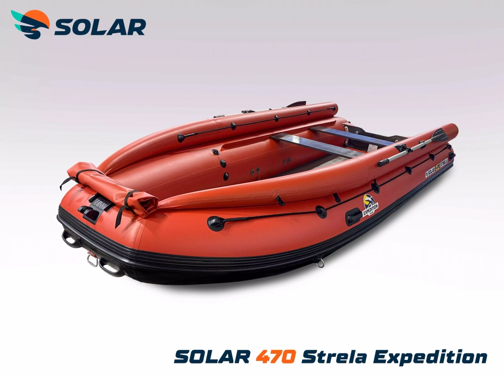 Лодка надувная моторная solar-470 strela jet tunnel (expedition)