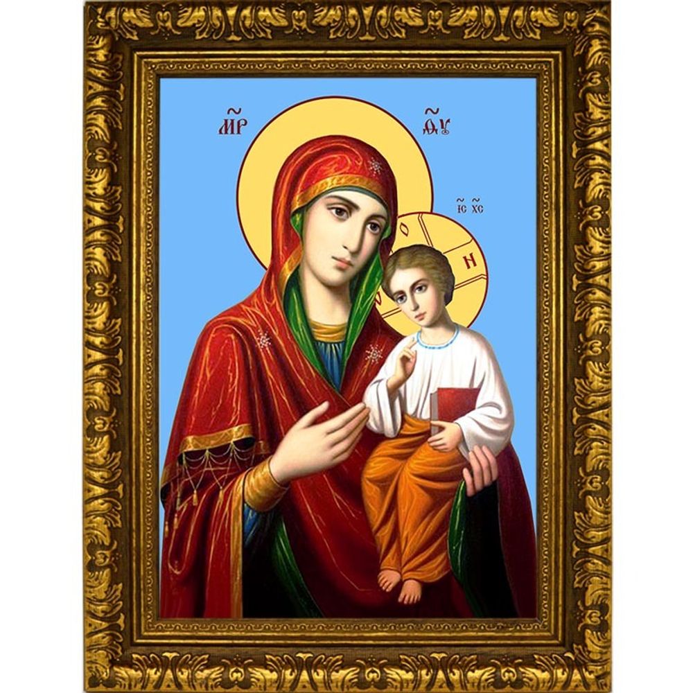 Песчанская Казанская икона Божией Матери на холсте.