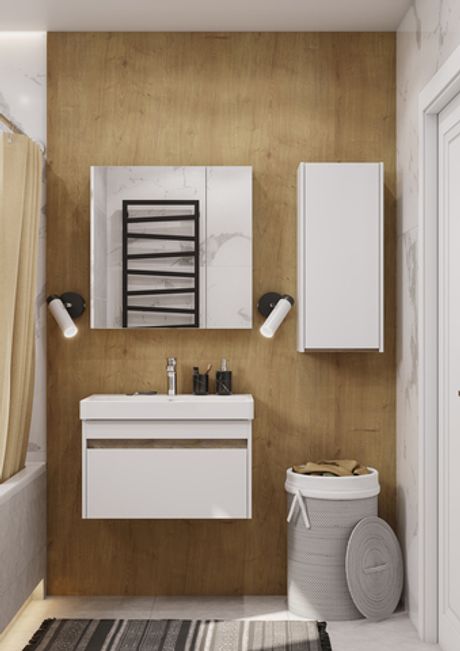 Тумба с раковиной AQUATON Марти 70 + Адриана 70