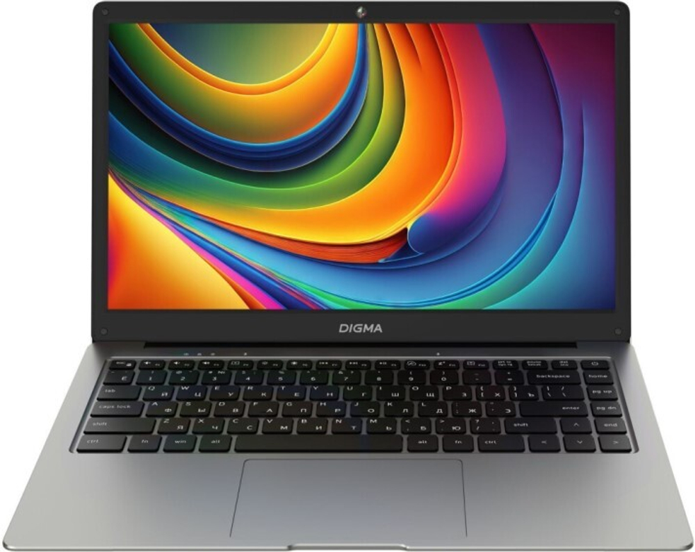 Ноутбук  Digma EVE C4800 14 ", Celeron, 8 Гб RAM, 256 Гб SSD, UHD Graphics 600, Серый