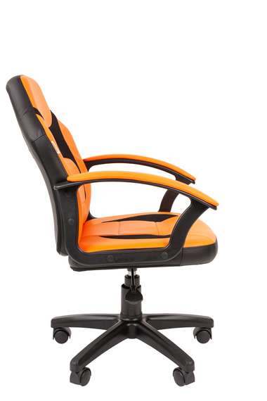 Кресло Chairman Kids 110 Россия экопремиум черный/оранжевый