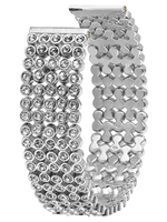 Ремешок для часов 22мм браслет женский и мужской со стразами для любых моделей со стандартным креплением на шпильках PARASMART Diamond