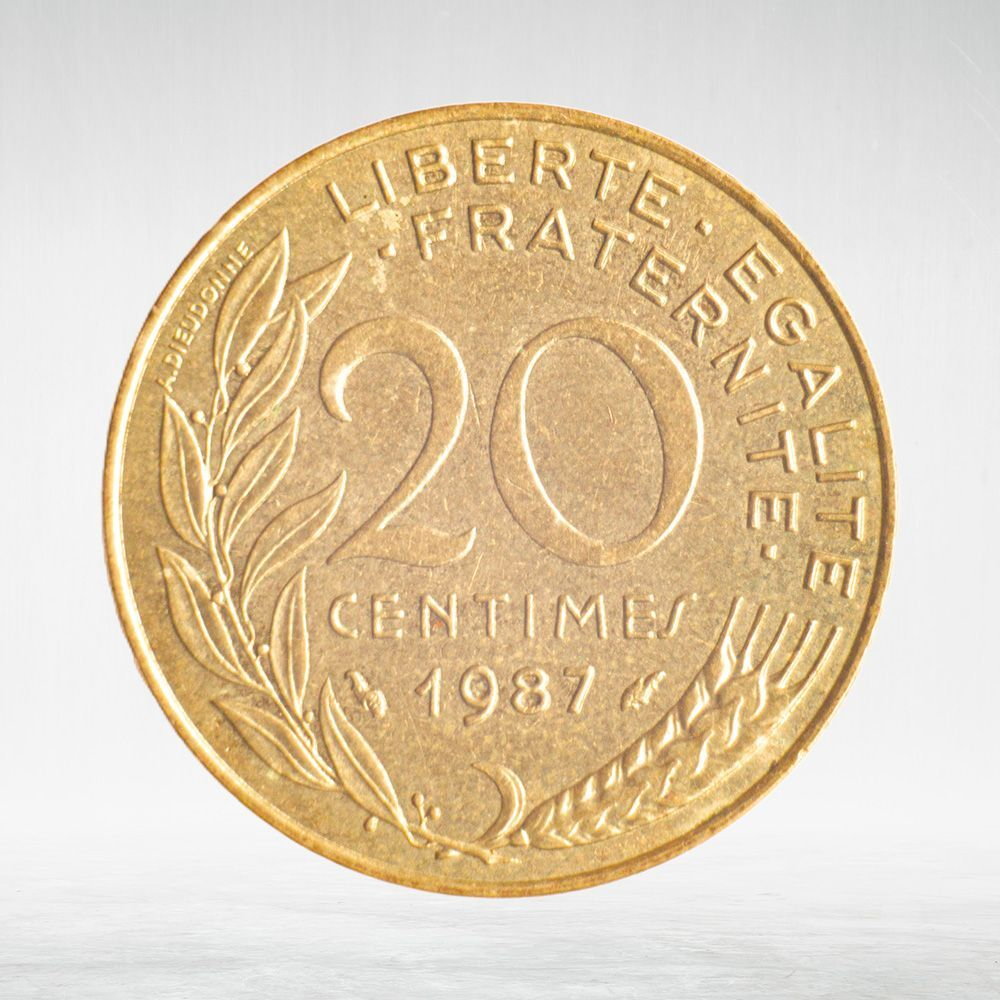 France, 20 Centimes 1987 - Marianne, VF