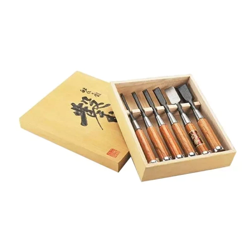 Комплект стамесок Fujikawa (Фудзикава) Shirogami 6, 9, 12, 18, 24, 30 мм Z.F-PRO-6