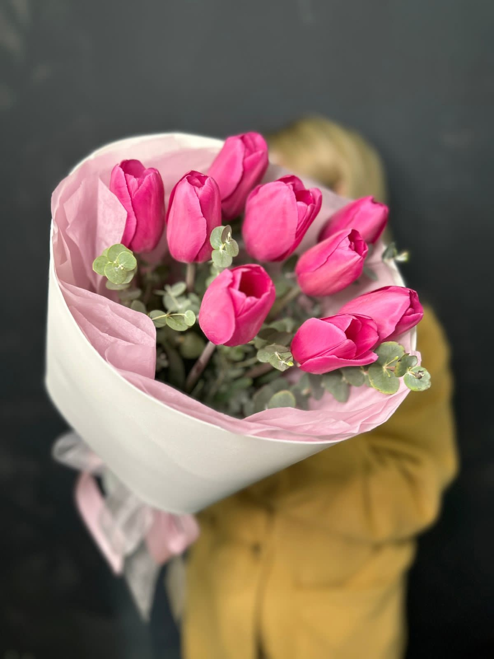 Букет из 9 тюльпанов🌷