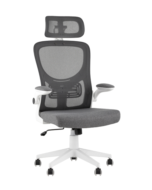 Кресло офисное TopChairs Airone серый ткань