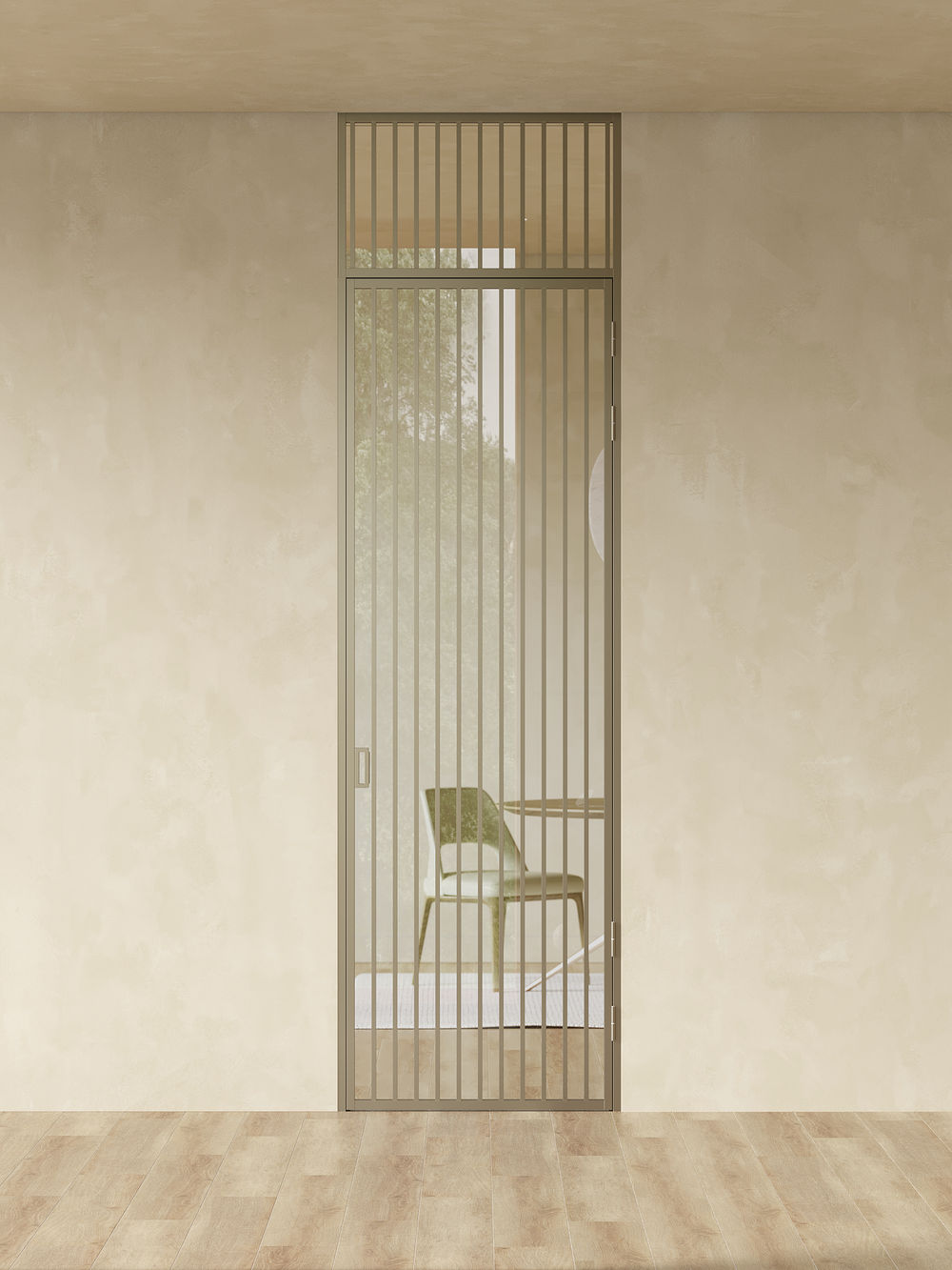 Распашная алюминиевая перегородка Minoli 13