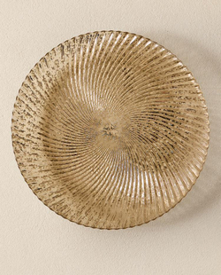 ZARA HOME НОВОГОДНЕЕ БЛЮДО ИЗ БЛЕСТЯЩЕГО СТЕКЛА, СЕРЕБРЯНЫЙ