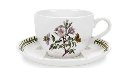 Portmeirion Чашка для завтрака Botanic Garden 500 мл с блюдцем Собачья роза