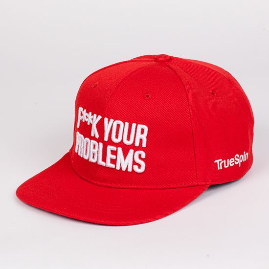 Бейсболка TRUESPIN Fuck Your Problems Red O/S
