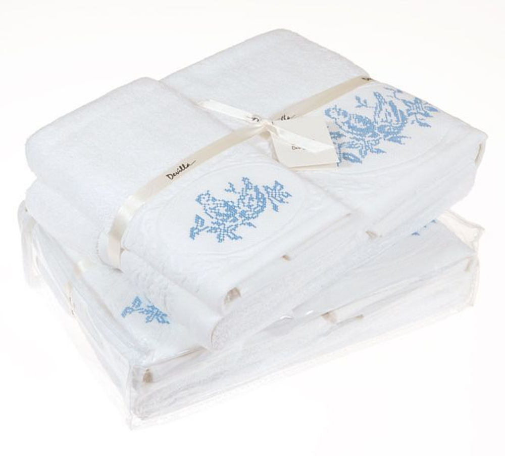 Набор полотенец 3 шт Devilla Птички экрю