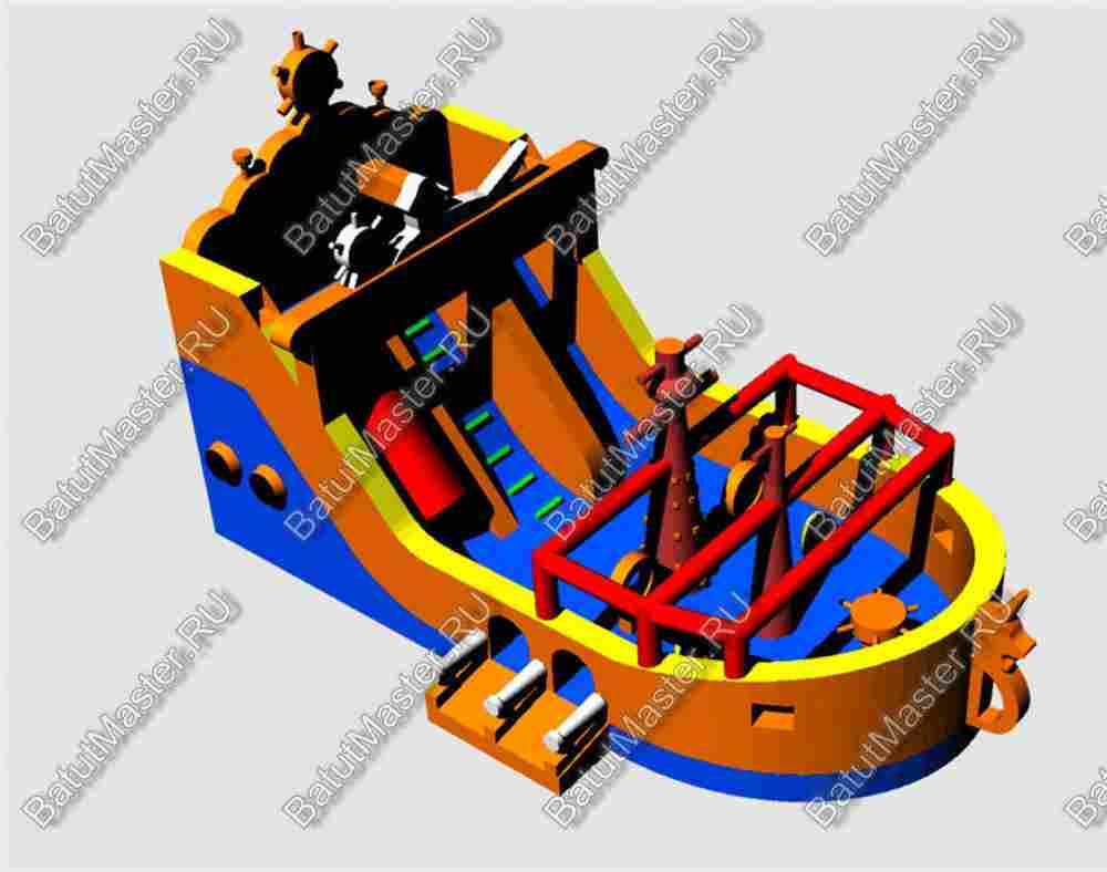 Надувной корабль "Весёлый Роджер Brown"