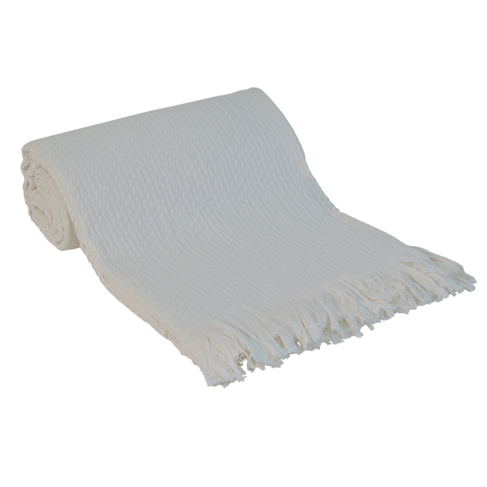 Плед-покрывало 100x180 Casual Avenue Fresno слоновая кость