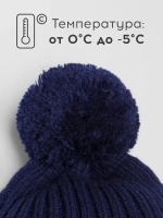 Шапка детская осенняя со снудом