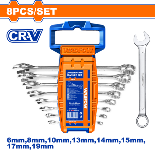 Набор комбинированных ключей 8 шт (6/12) WADFOW WSP1208