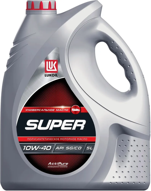 Моторное масло Лукойл Супер 10W-40, полусинтетическое, 5 л