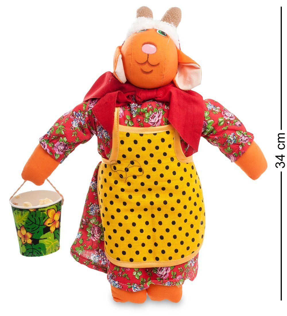 ТК-524 Игрушка лоскутная «Коза-дереза»