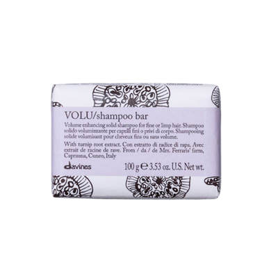 Davines VOLU SHAMPOO BAR 100гр - Твёрдый Шампунь Для Придания Объема Волосам