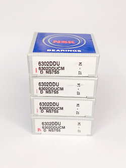 Подшипник NSK 6302DDUCM 12х37х12 мм к-т 4 шт.