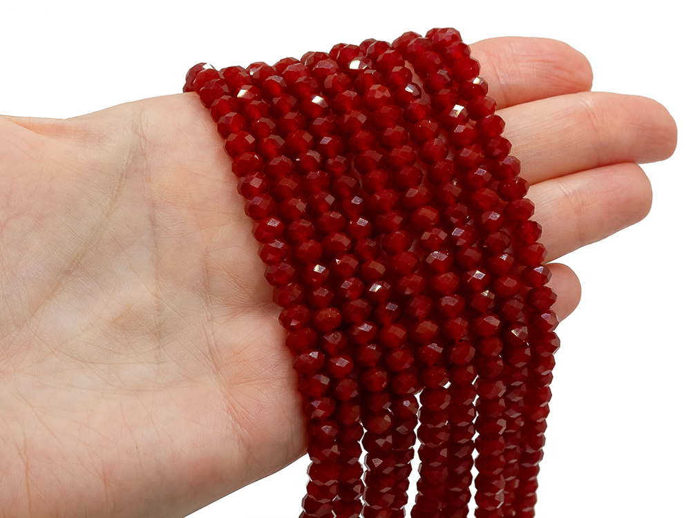 Бусины из агат 6х4мм, рондель (10шт)