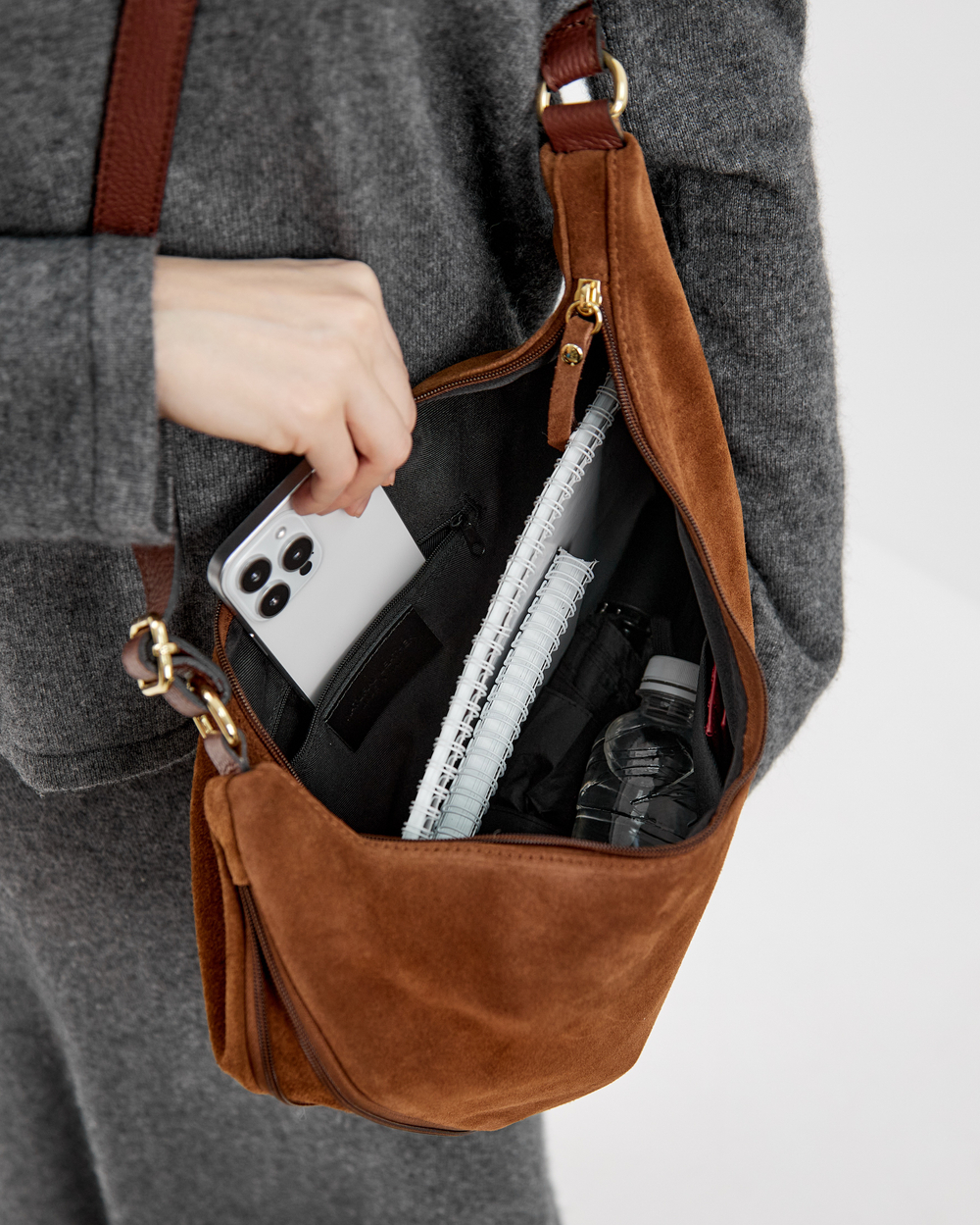 Сумка 593 15 коньячный