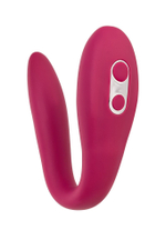 Бордовый многофункциональный вибратор Caberna (Цвет: бордовый)