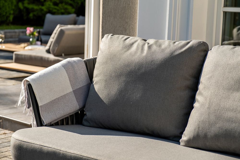 "Флоренция" лаунж-зона из искусственного ротанга, цвет графит