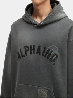Толстовка мужская ALPHA INDUSTRIES UNFRM WASHED ALPHA IND HOODIE