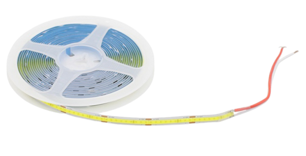 Светодиодная полоса 5м COB - БЕЛАЯ (на клейк основе) NTS-AUTO 12V-5M-COB-WHITE