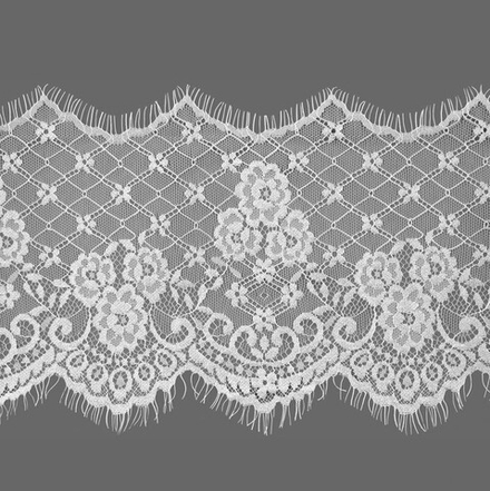 Кружево французское XJ 032 ш. 17см. белый
