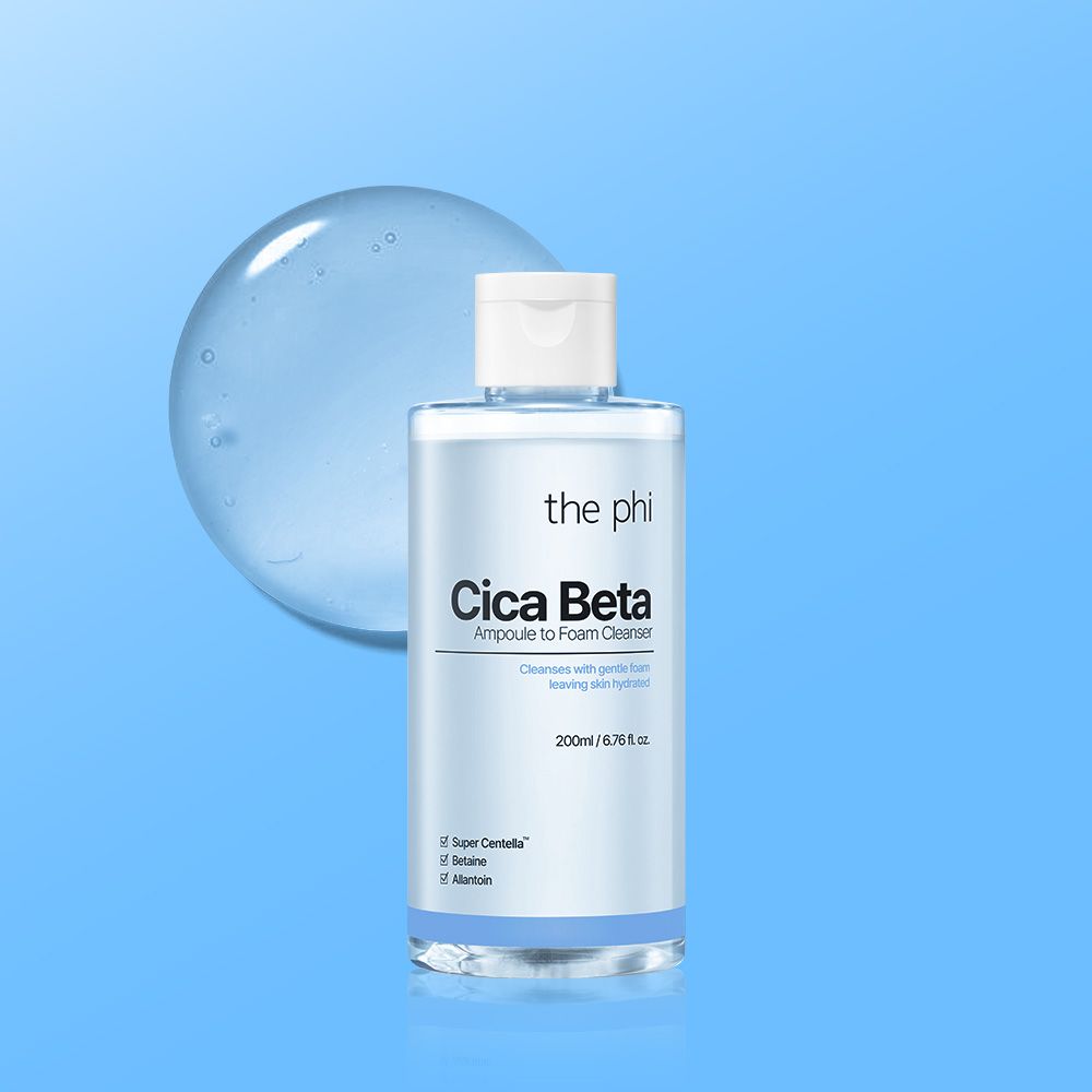 THE PHI Пенка для умывания с центеллой Cica Beta Ampoule To Foam Cleanser (200 мл)