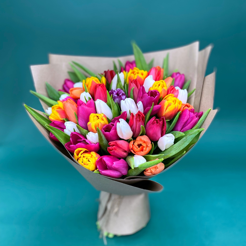 букет с тюльпанами купить онлайн в москве
