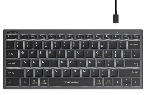 Клавиатура A4Tech FX61 серый
