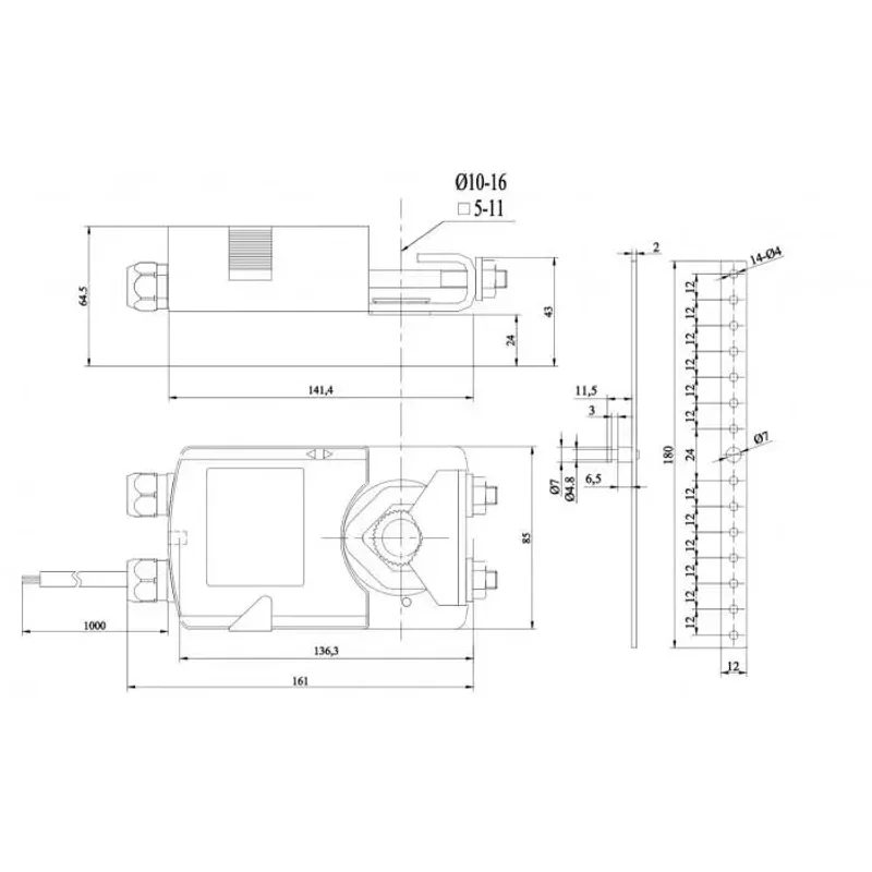 Электропривод LM 230-6 реверсивный