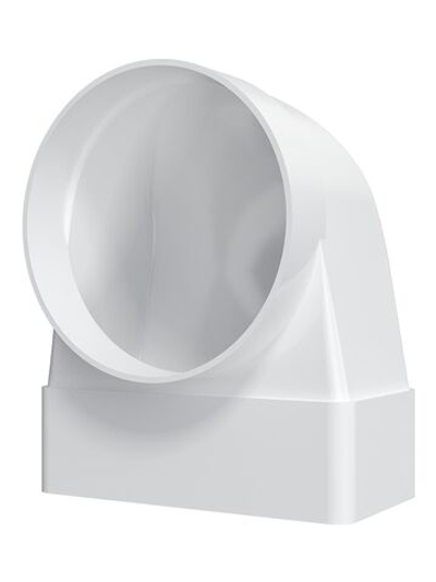 Переходник СКФП D100 90° 60х120 пластик ERA