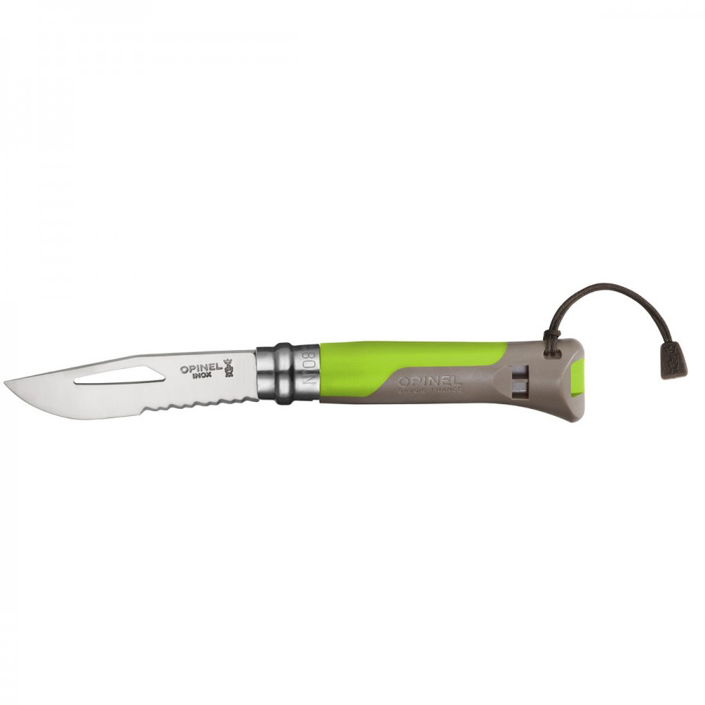 Нож Opinel №8 Outdoor Earth, нержавеющая сталь, зеленый