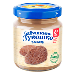 Пюре Бабушкино Лукошко Конина с 6 месяцев 100гр.
