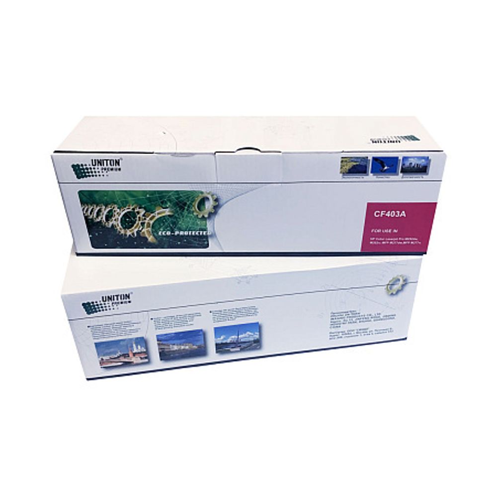 Картридж CF403A для HP Color LJ M252/ M277 (201A) пурпурный (1,4K) UNITON Premium GREEN LINE (Eco Protected)