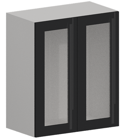 Кухня Модуль ШВС 600 Ликата / Графит Глянец